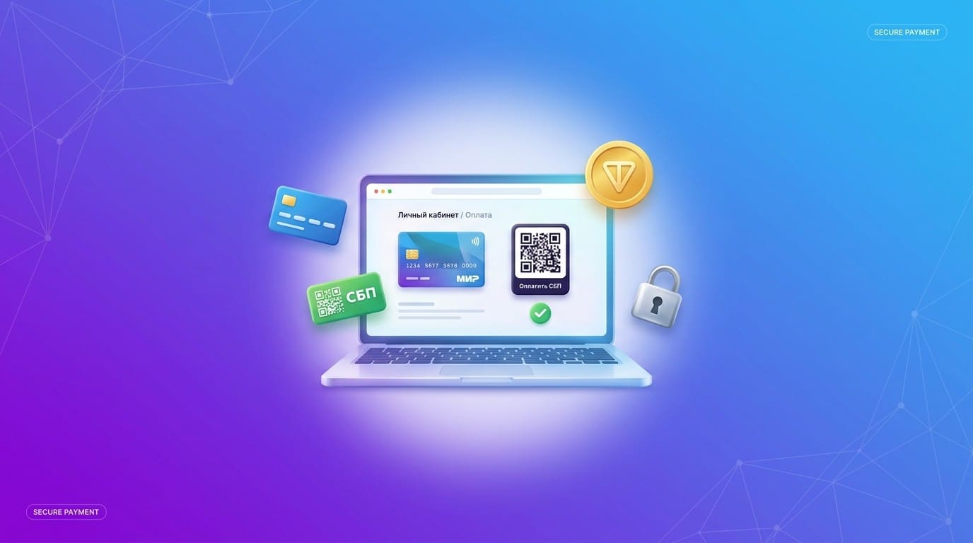 Как оплатить VPN из России — карта Мир, СБП, криптовалюта и личный кабинет