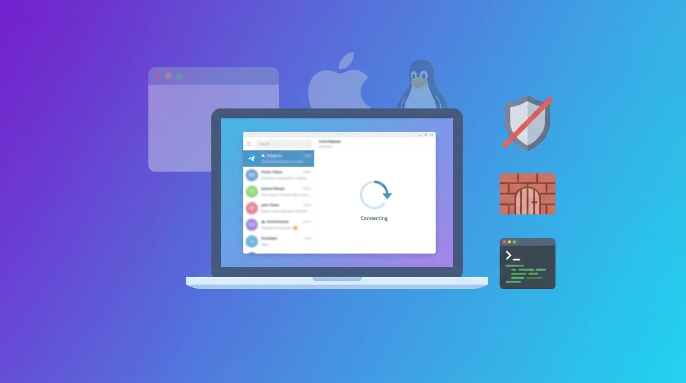 Прокси не работает в Telegram Desktop на Windows, Mac и Linux — диагностика